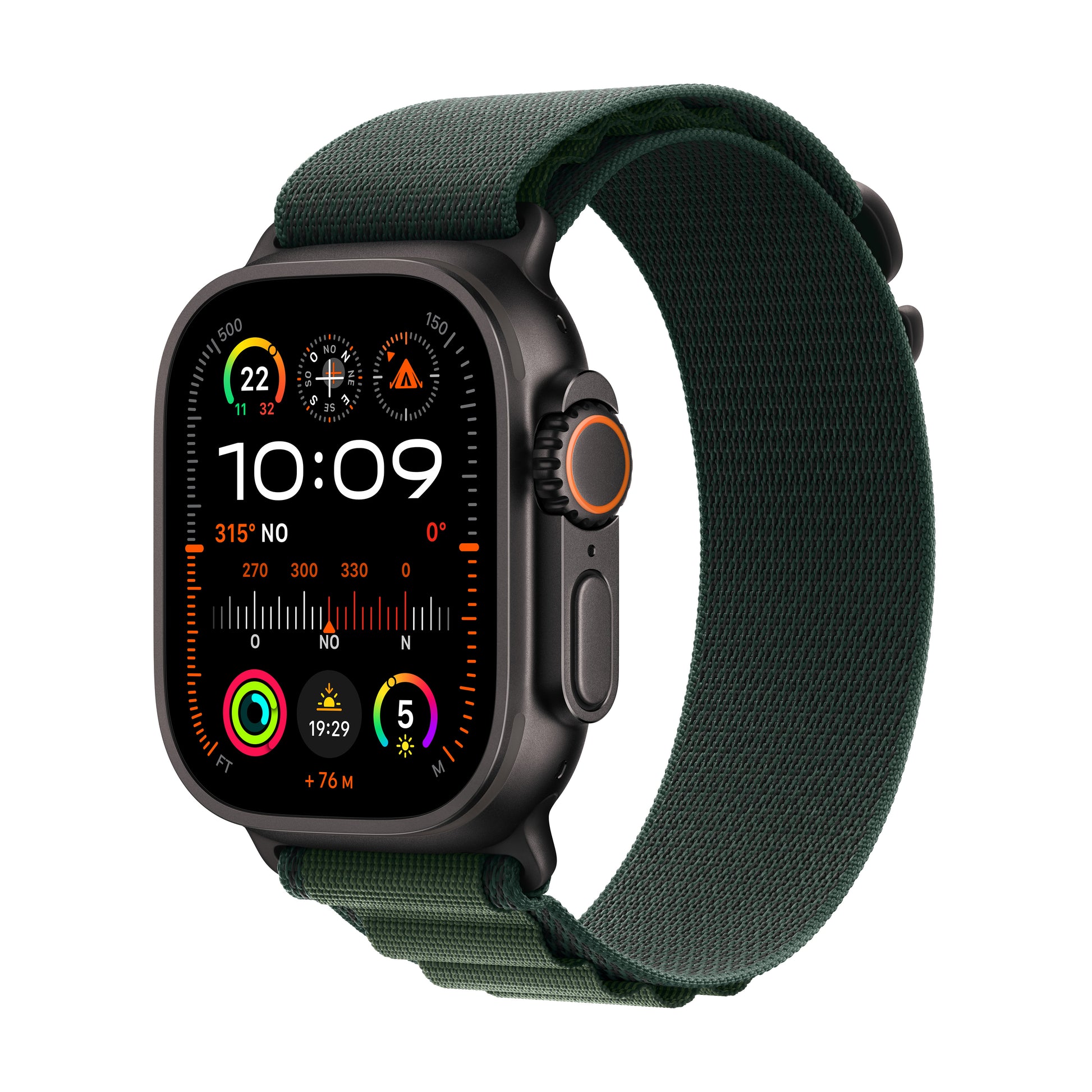 Apple Watch Ultra 2 (2024) – GPS-Smartwatch – 49 mm, Saphirglas, 100 m, Schwarz Titan