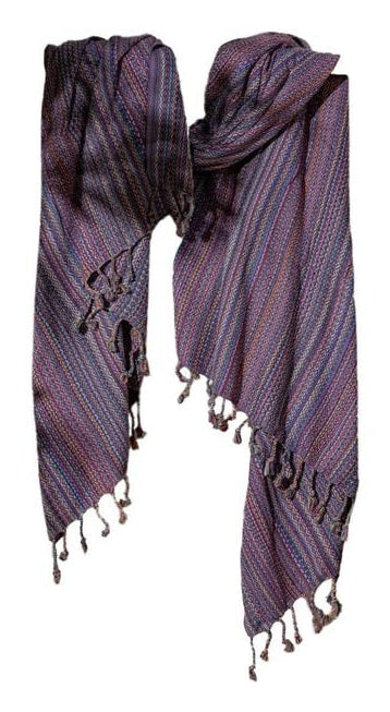 Foutastic Strandtuch Otantik – 90 × 175 cm, Lila, 60% Baumwolle/40% Polyester