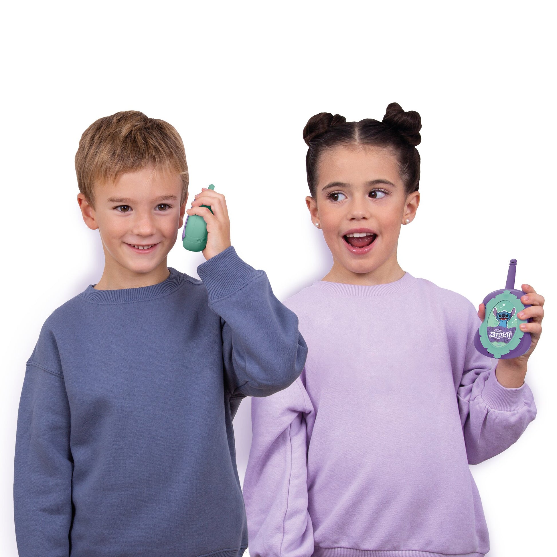 IMC Toys Stitch – Funkgerät (Walkie-Talkie), ab 3 Jahren, 6× AAA, Violett/Mint
