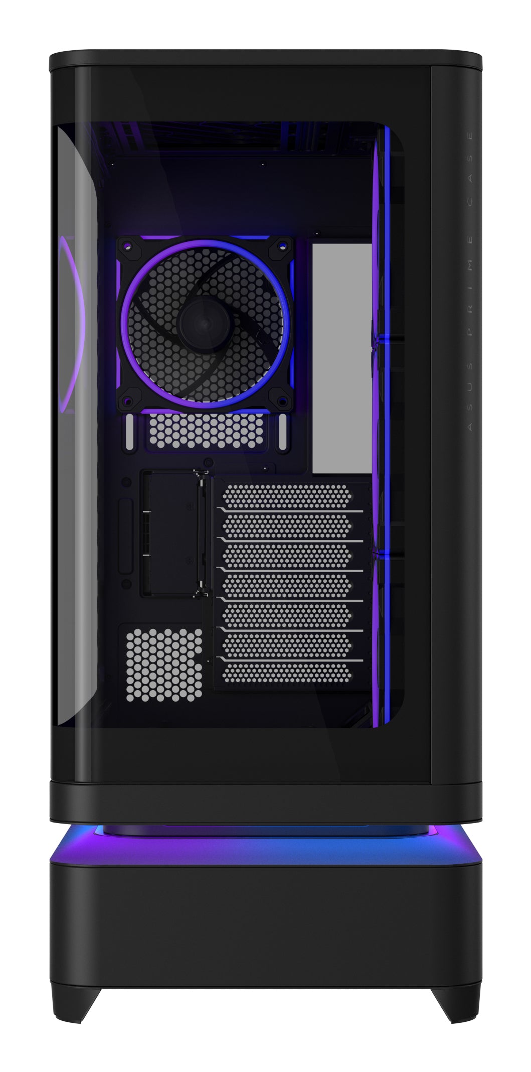 ASUS PRIME AP304 TG – PC-Gehäuse – Schwarz, Seitenfenster, ARGB, 4×120 mm, ATX/mATX/Mini-ITX, 450×240×535 mm
