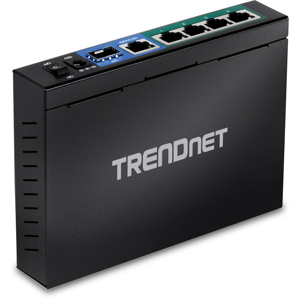 TRENDnet TPE-TG611 – Managed Switch – 5×GbE, 1×SFP, PoE+ 65 W