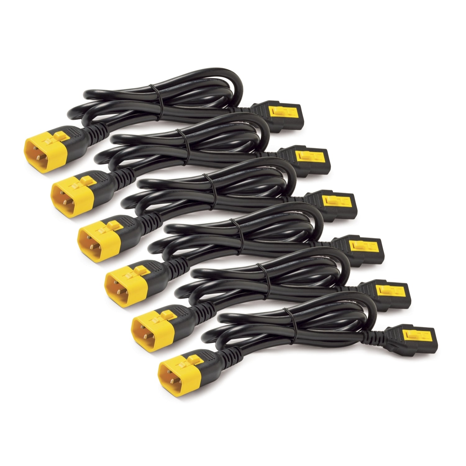 APC Netzkabel, IEC C13 auf IEC C14, verriegelbar, 1,2 m, Blau, 6 Stück
