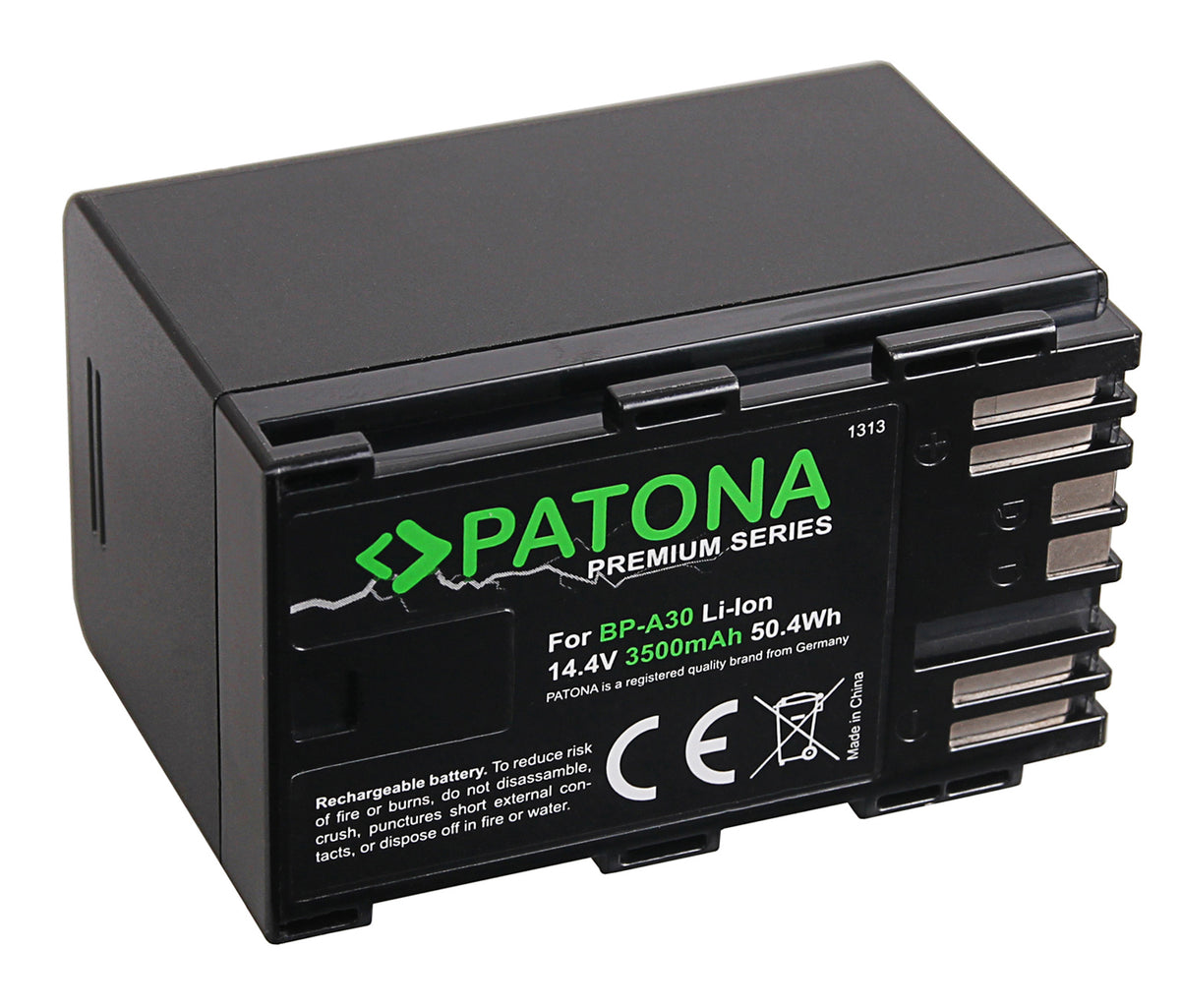 PATONA Akku – für Canon BP-A30, BP-A60, BP-A65 – 3500 mAh, 14,4 V