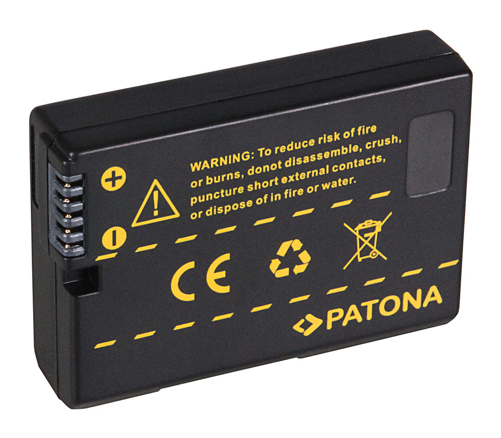 PATONA EN-EL14 Akku – 1030 mAh, 7,4 V – für Nikon CoolPix D3100, D3200, D5100 und andere – Schwarz