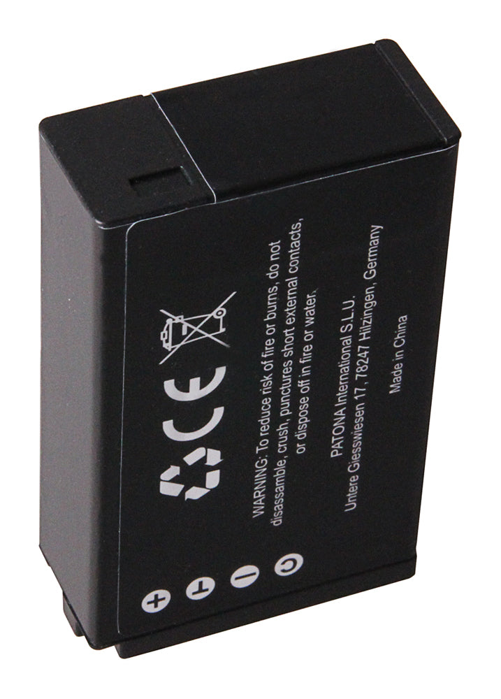 PATONA EN-EL24 Akku – 800 mAh, 7,2 V Li-Ion – für Nikon 1 J5 – Schwarz