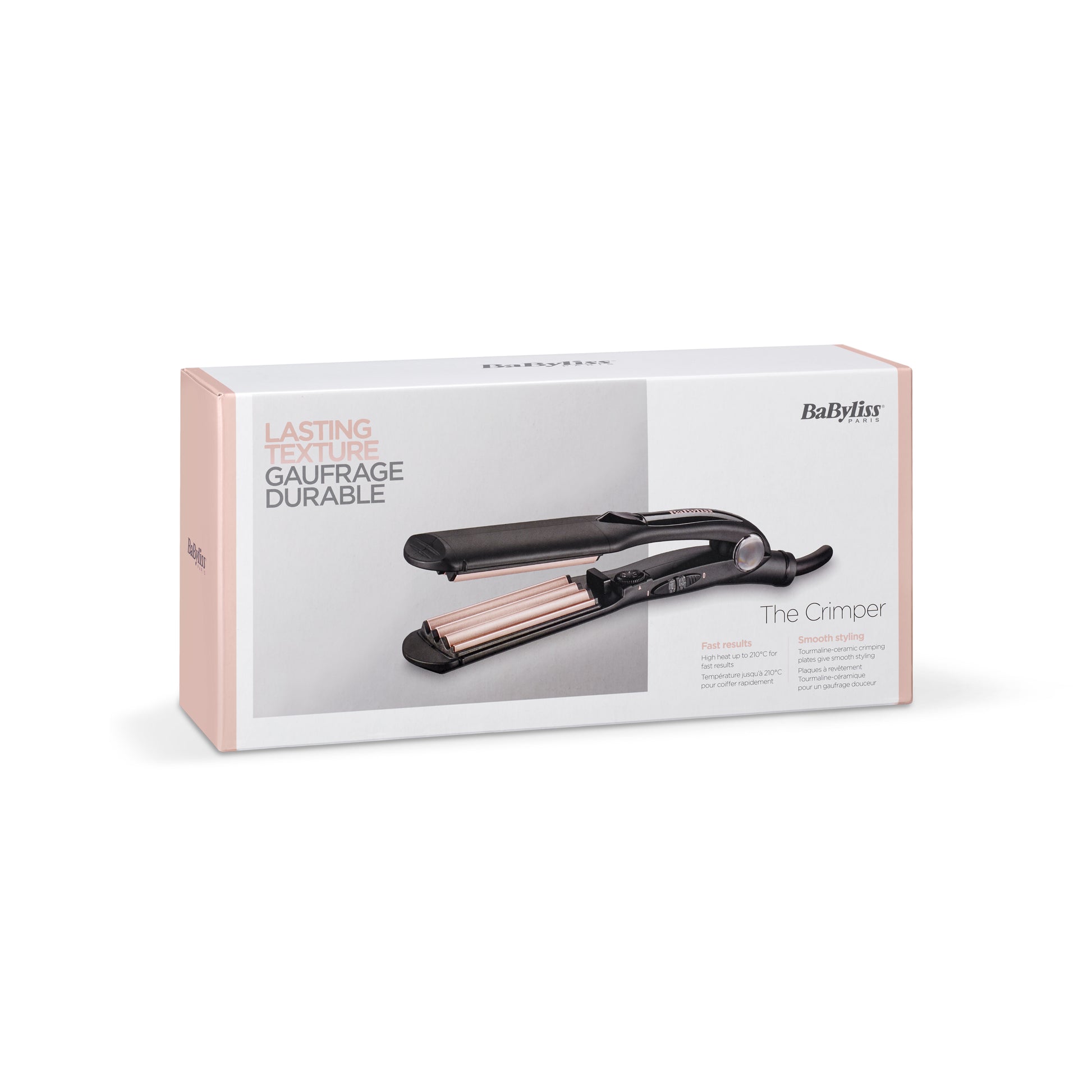 BaByliss Texturiereisen The Crimper 2165CE – Keramik-Turmalin, 120–210 °C – 3,5 cm – Schwarz/Pink