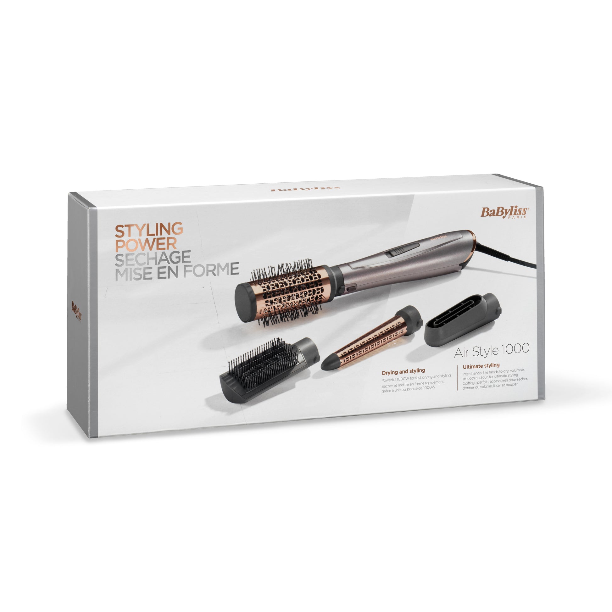 BaByliss Haar-Styling-Set Air Style 1000 (AS136E) – rotierende Bürste, Ionenfunktion