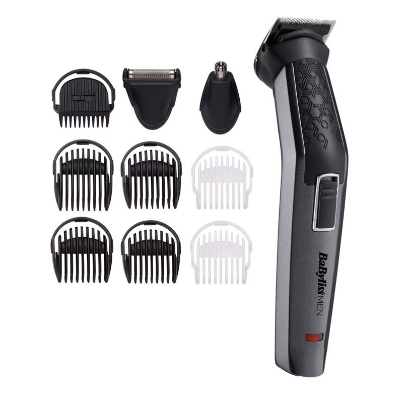 BaByliss Präzisionstrimmer MT727E – Akku 60 min, Titan-Messer, 0,5–8 mm, 10 Führungskämme, waschbar