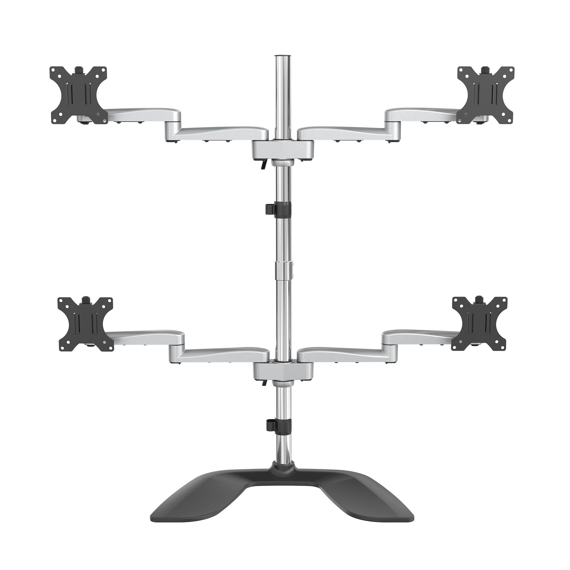 StarTech.com Monitor-Tischständer – 4 Monitore – bis 32" – VESA 75×75/100×100 mm – Schwarz