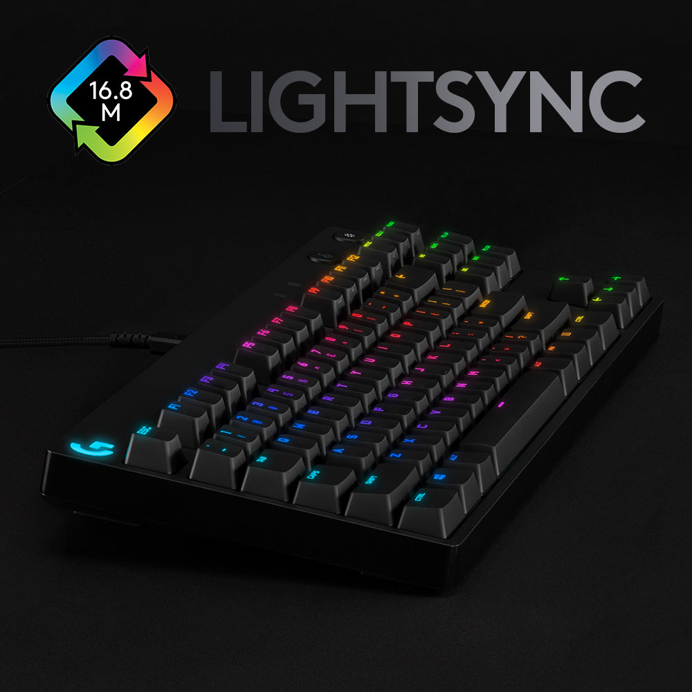 Logitech G Pro Mechanical – Gaming-Tastatur TKL – Mechanisch, RGB – Kabelgebunden, USB – QWERTZ (DE) – Schwarz