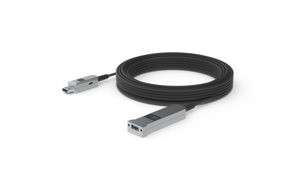 Huddly USB-A Verlängerungskabel (Stecker auf Buchse) – USB 3.2 Gen 1 (5 Gbit/s) – 15 m – Schwarz