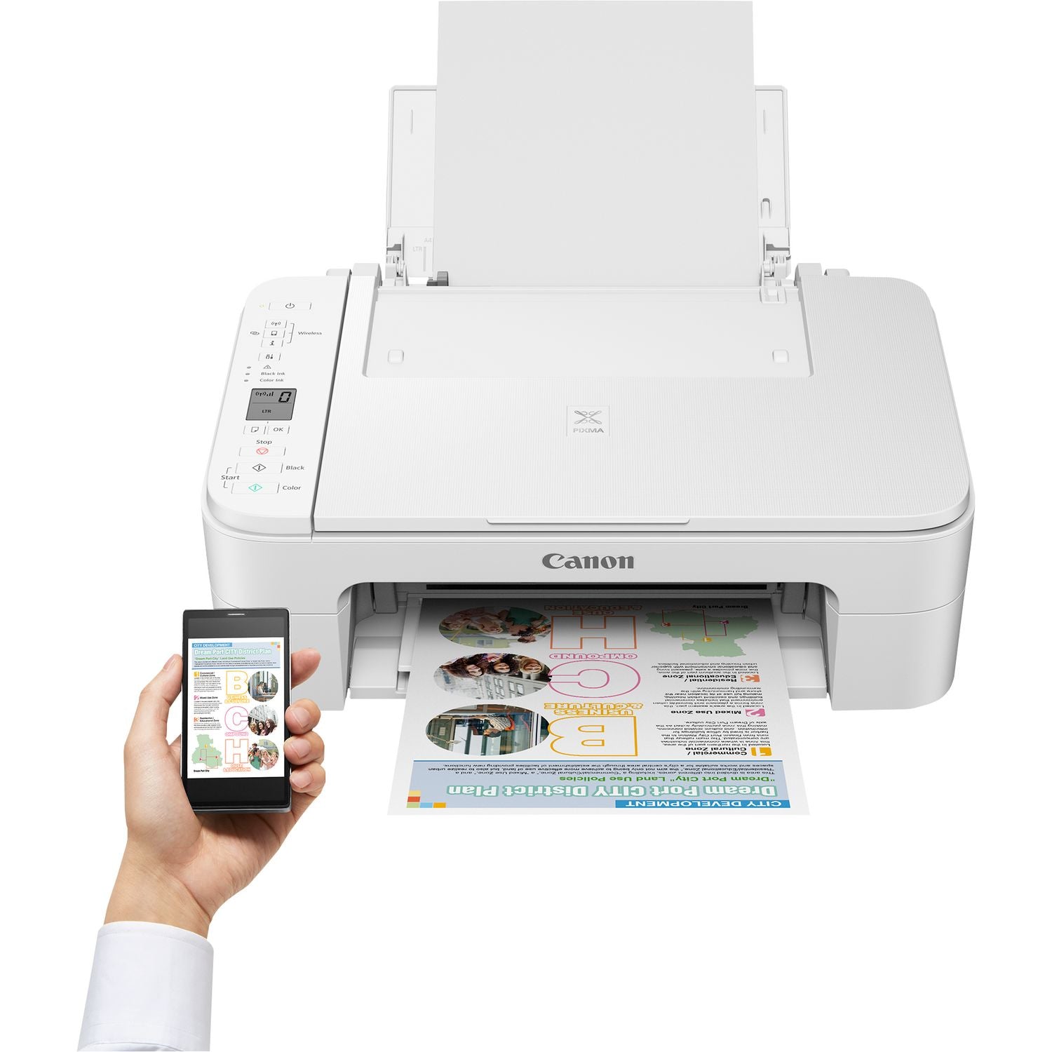 Canon PIXMA TS3351 – Farbtintenstrahl-Multifunktionsdrucker, A4, 3-in-1, WLAN, AirPrint