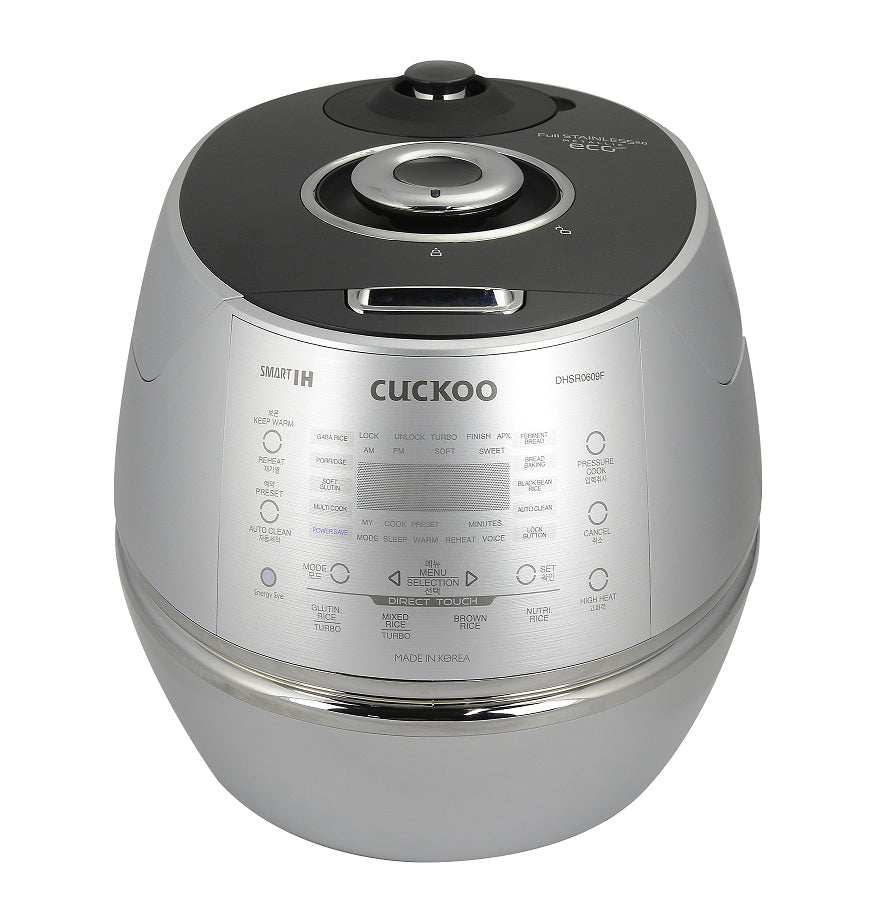 Cuckoo Reiskocher CRP-DHSR0609F – 1,08 l – Schwarz/Edelstahl