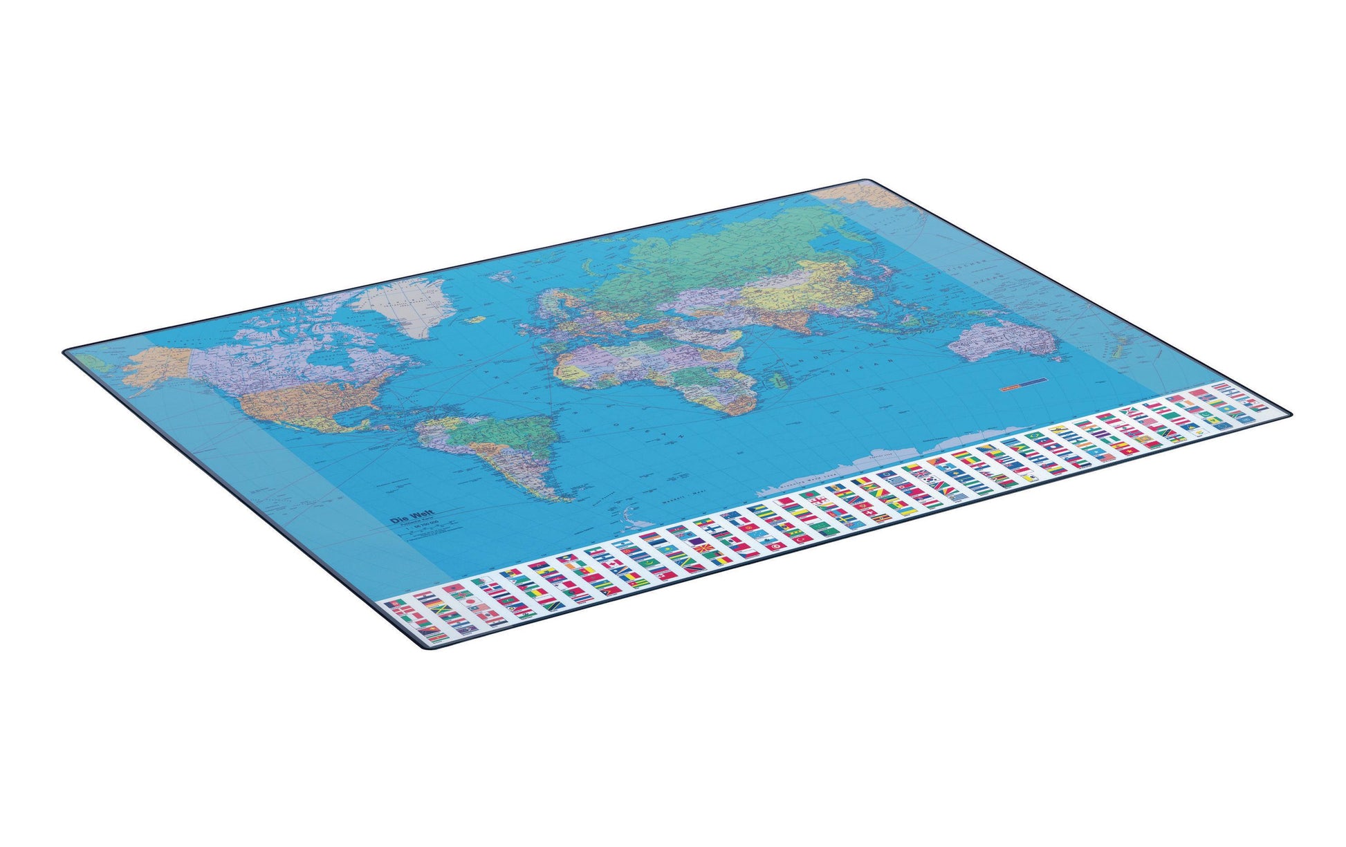 Hansa Schreibunterlage GeoPad – Welt, deutsch – 650 × 500 mm – PP, rutschfest