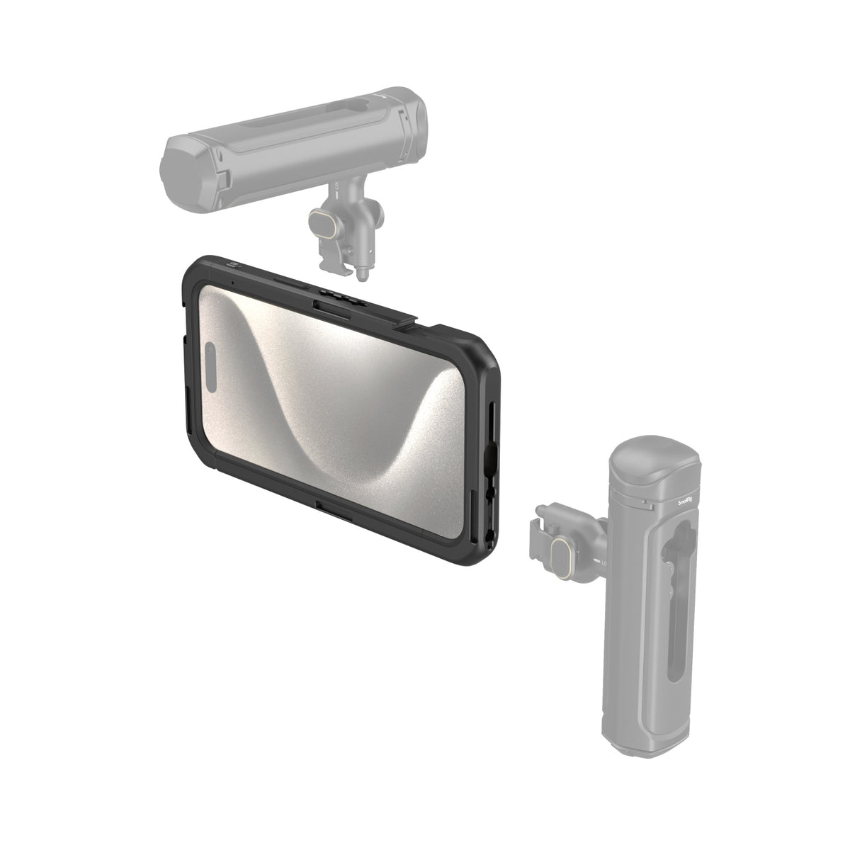 SmallRig Halterung – für Apple iPhone 15 Pro Max, 95,5 × 176,6 × 17,5 mm, schwarz