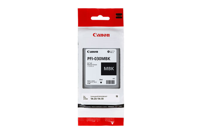 Canon PFI-030MBK – Kompatibel mit TA-20/TA-30, Pigmenttinte Mattschwarz