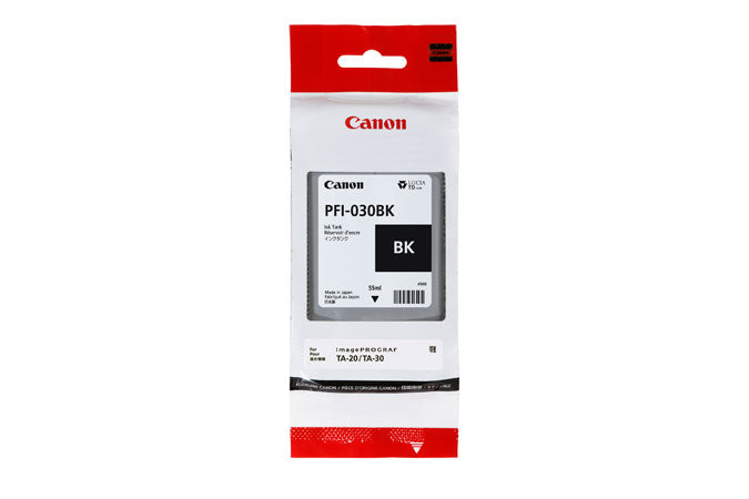 Canon Tintenpatrone – PFI-030BK, Schwarz, 55 ml