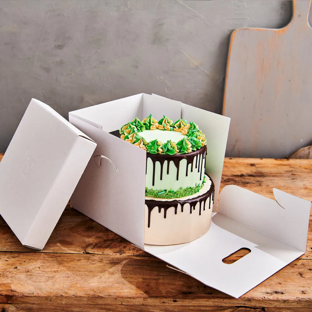 FunCakes Tortenbox – 520 × 520 × 700 mm, Karton, weiss – 1 Stk.