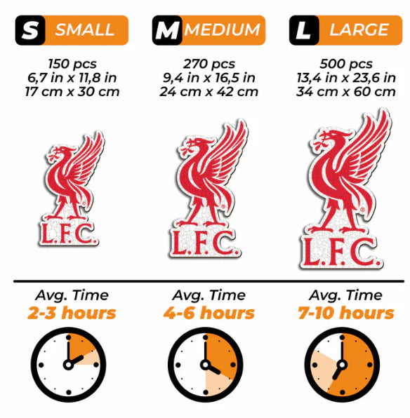 Iconic Puzzles Liverpool FC Puzzle – 270 Teile – 24 × 42 cm – ab 10 J. – Holz – FSC