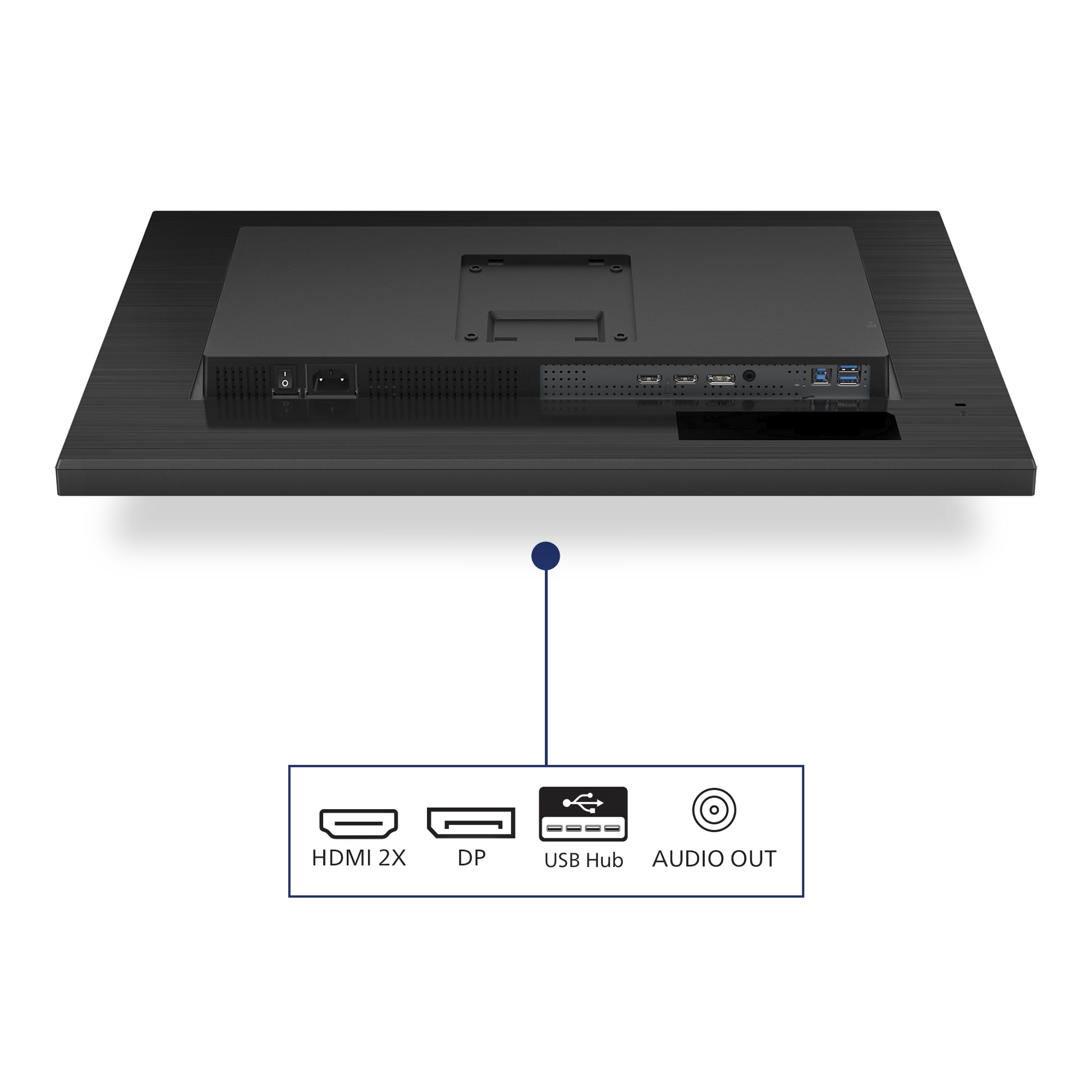Philips 27B1N3800/00 – Monitor, 27", IPS, 60 Hz, 350 cd/m², USB-Hub, VESA 100 × 100, Schwarz
