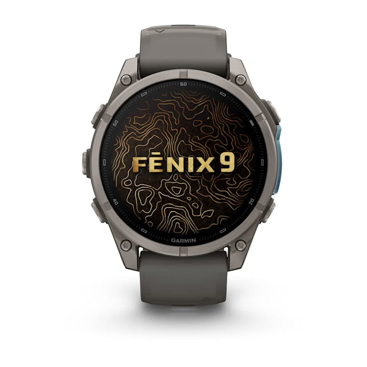 Garmin fēnix 9 47 mm GPS – Titan, Grau, 100 m, für Android, iPhone