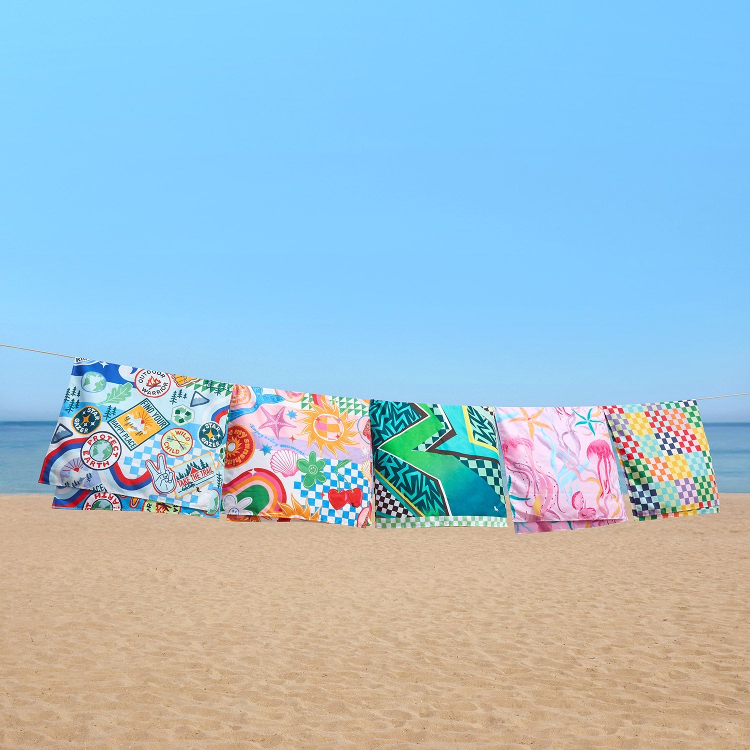 Dock & Bay Wohndecke – Polyester, Polyamid, Mehrfarbig – 70 × 130 cm