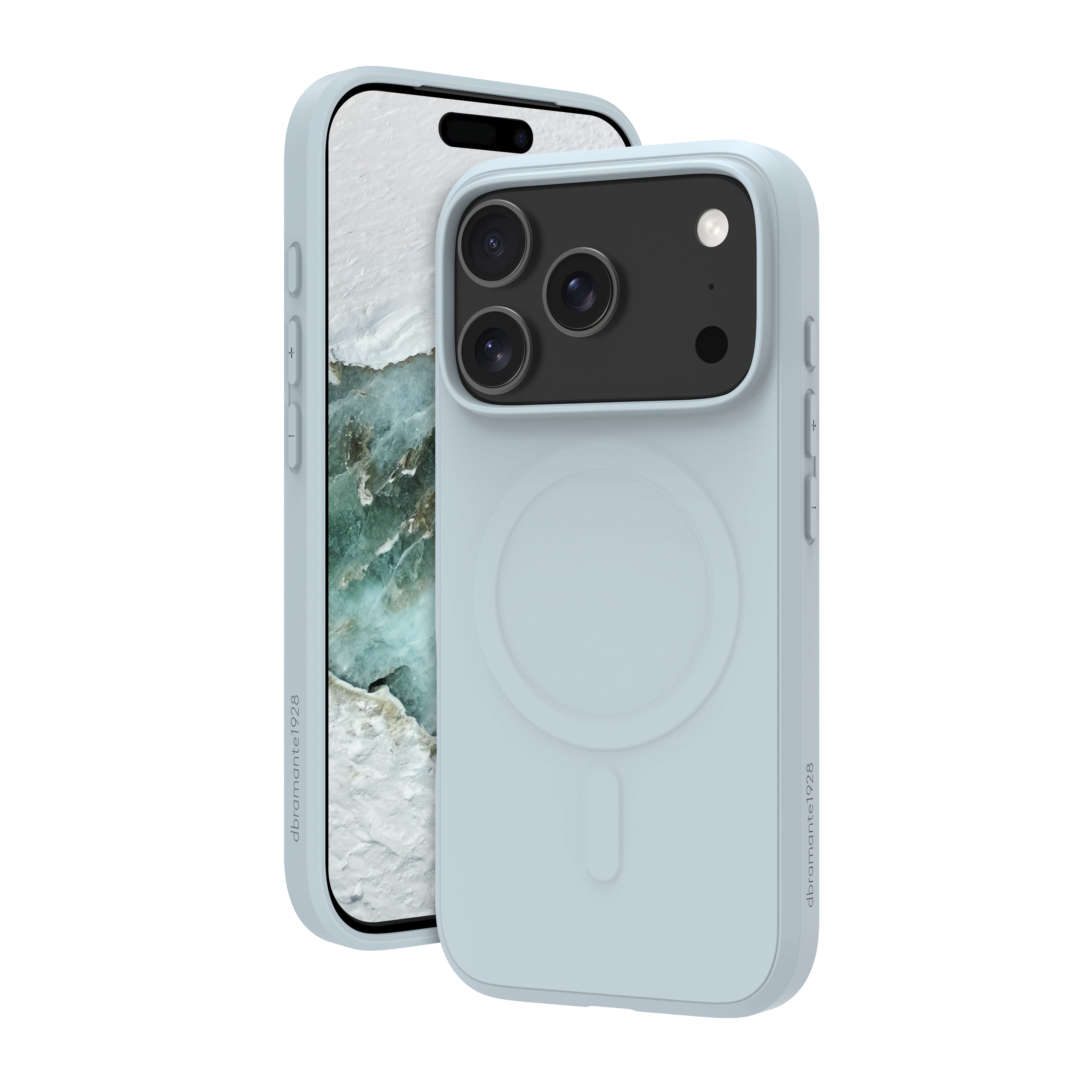 dbramante1928 Greenland Pro MS Backcover – für Apple iPhone 17 Pro, Kunststoff, 100% recycelt, Hellblau