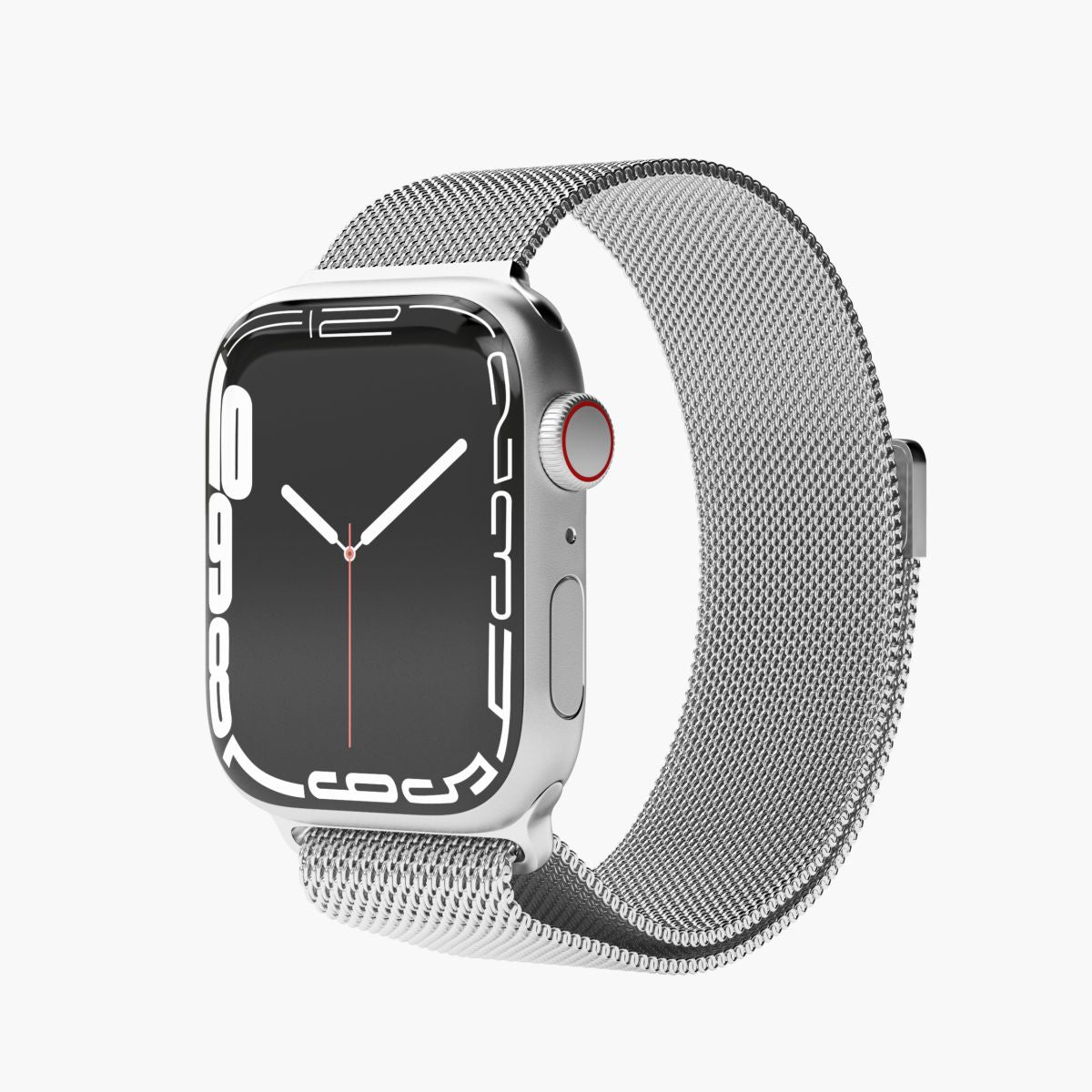 Vonmählen Milanese Loop 2 – Armband – für Apple Watch 44/45/49 mm, Silber, Edelstahl