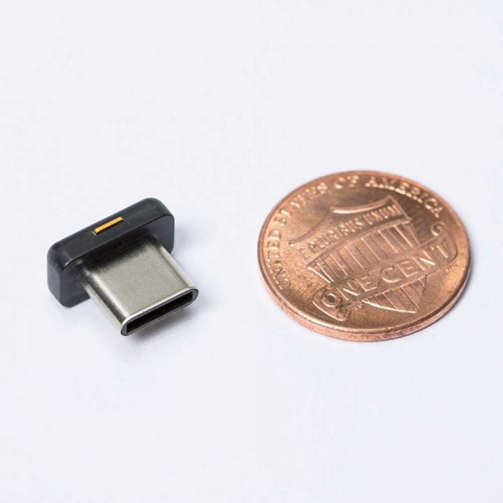 Yubico USB-Sicherheitsschlüssel – USB-C – Schwarz – für Windows, Mac OS, Linux