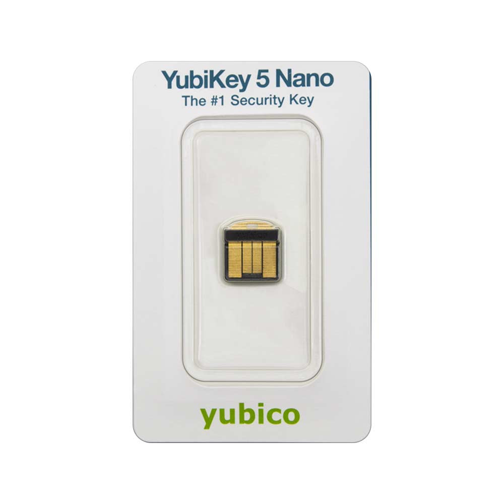 Yubico USB-Adapter USB-A – FIDO 2, U2F zertifiziert – Schwarz/Gold – für Windows, Mac OS, Linux
