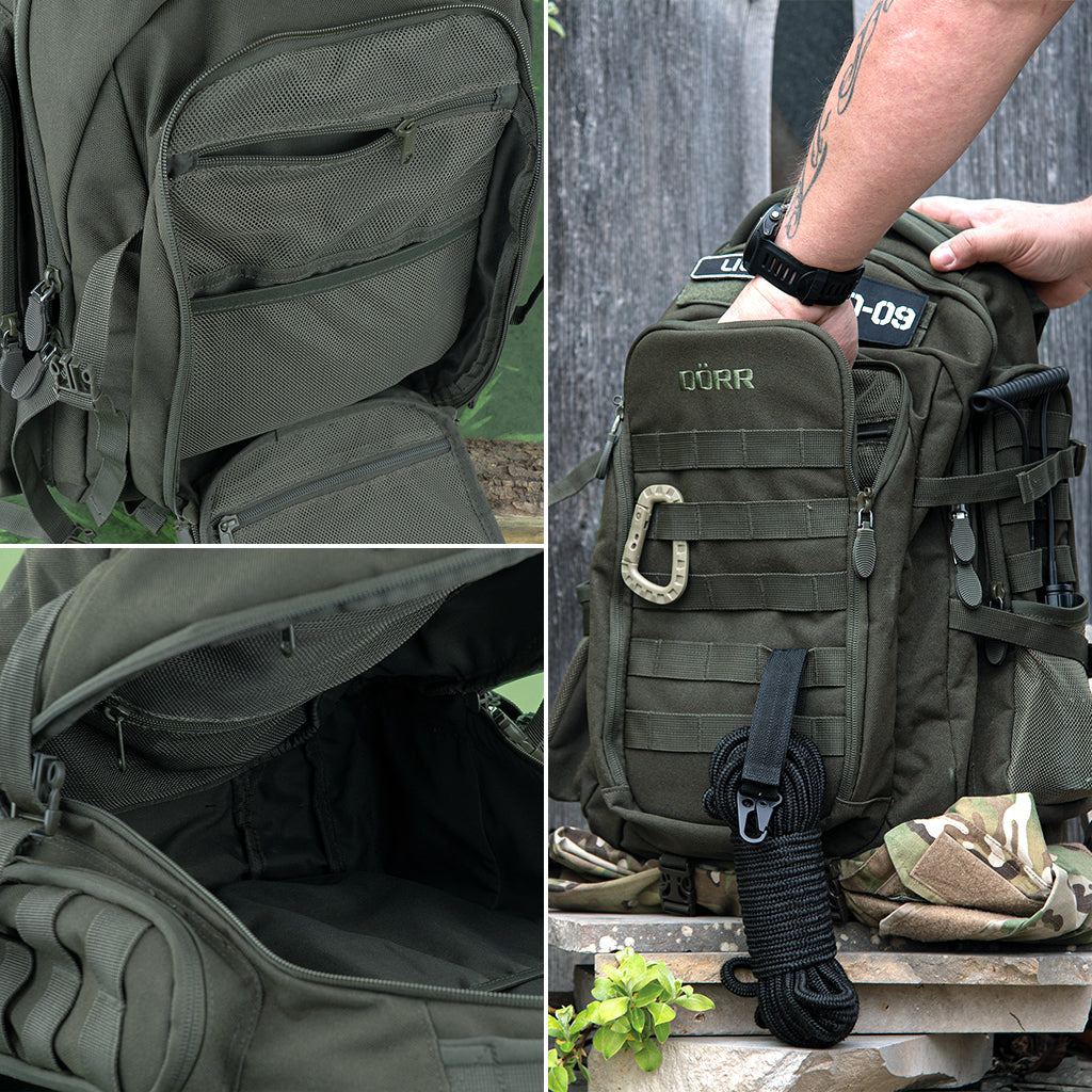 Dörr Wanderrucksack – 25 l, Polyester, Olivgrün