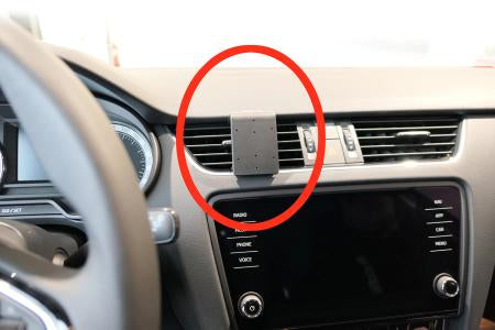 Brodit Auto-Halterung, Lüftung, passiv – für Skoda Octavia III 2018–2020 – Schwarz, Kunststoff (ABS)