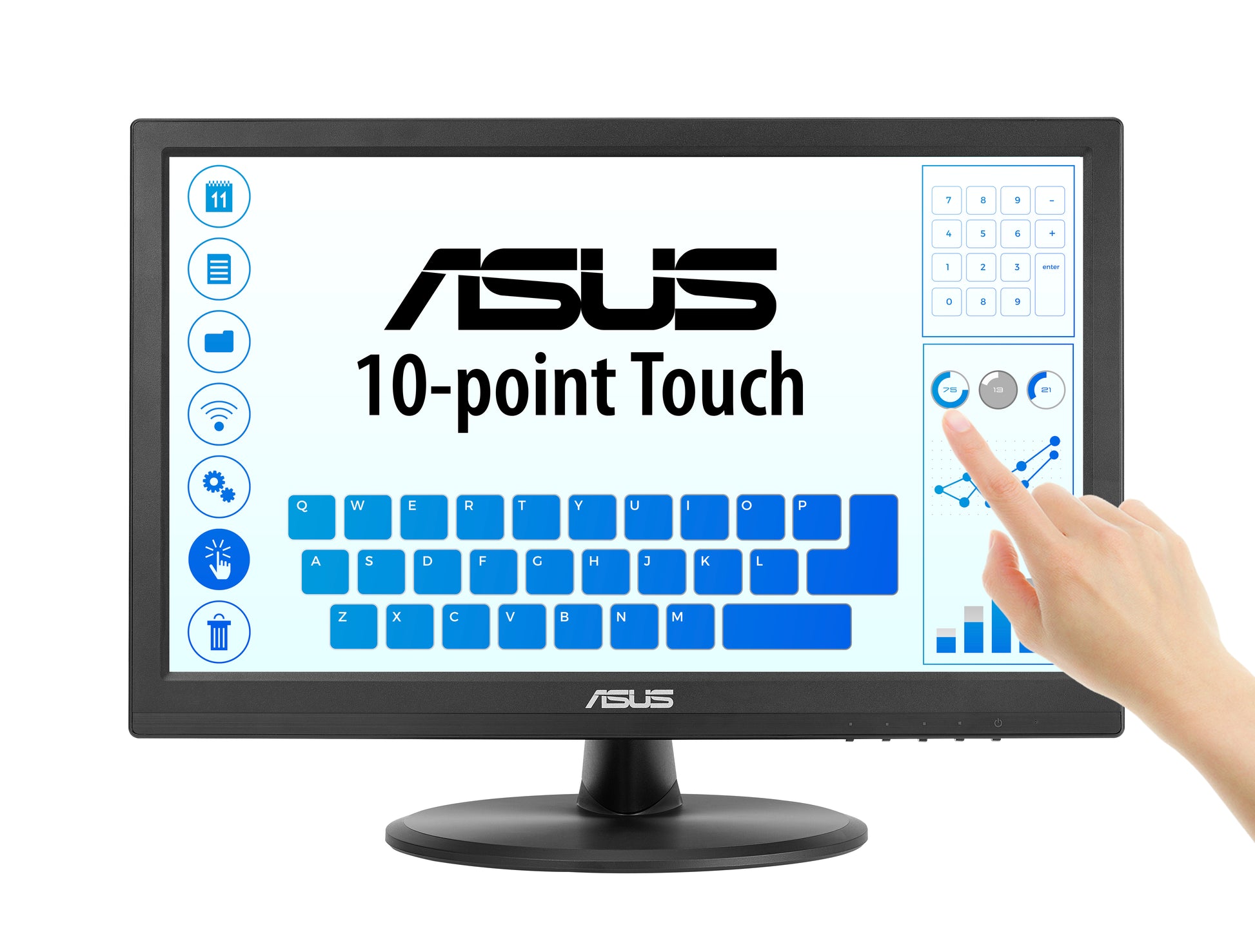 ASUS VT169HE (90LM09V1-B01170) – 15,6" Touch, 1920 × 1080 (Full HD), IPS