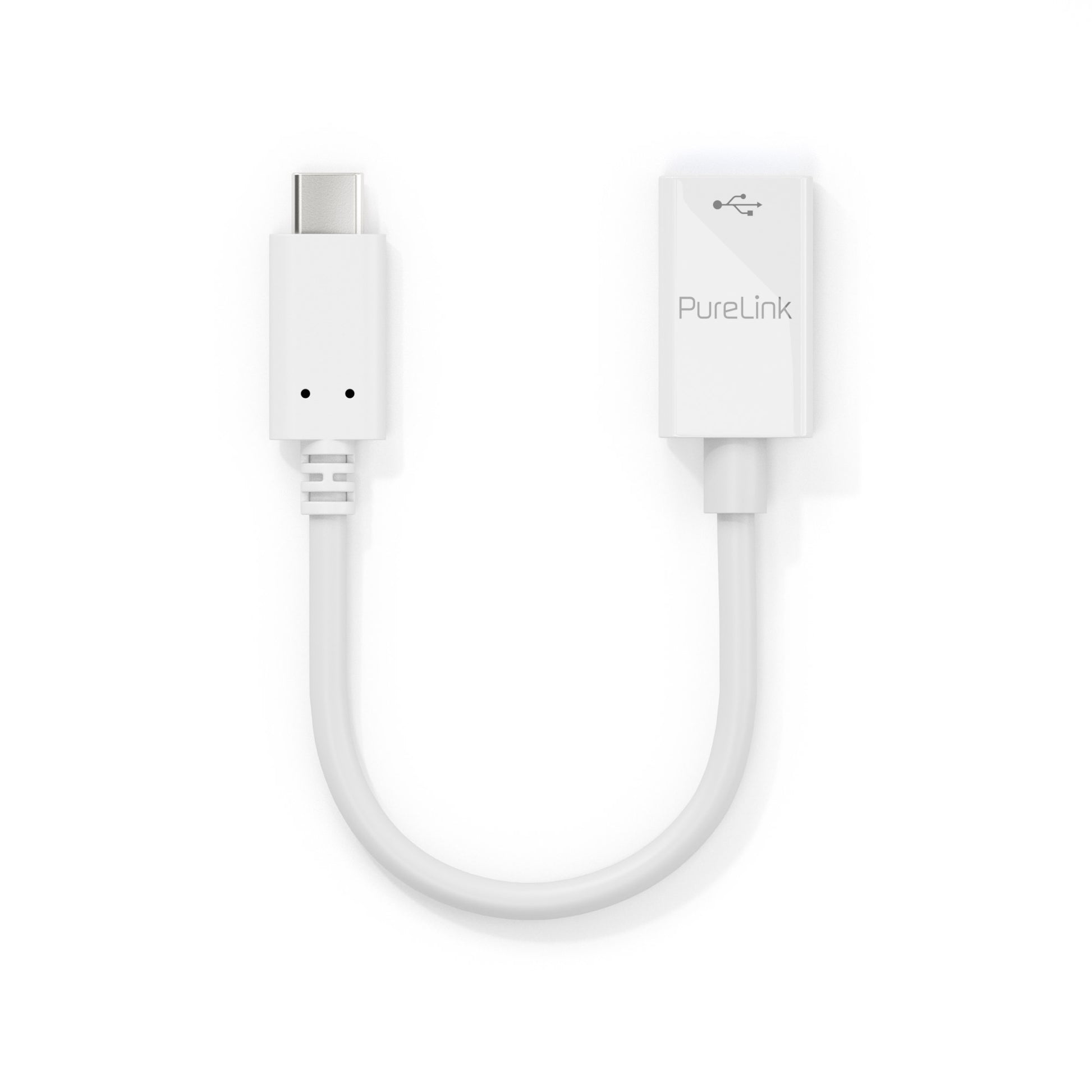 PureLink IS230 Adapter USB-C zu USB-A – USB 3.2 Gen 1 (5 Gbit/s), 0,1 m, PD 60 W, Weiss