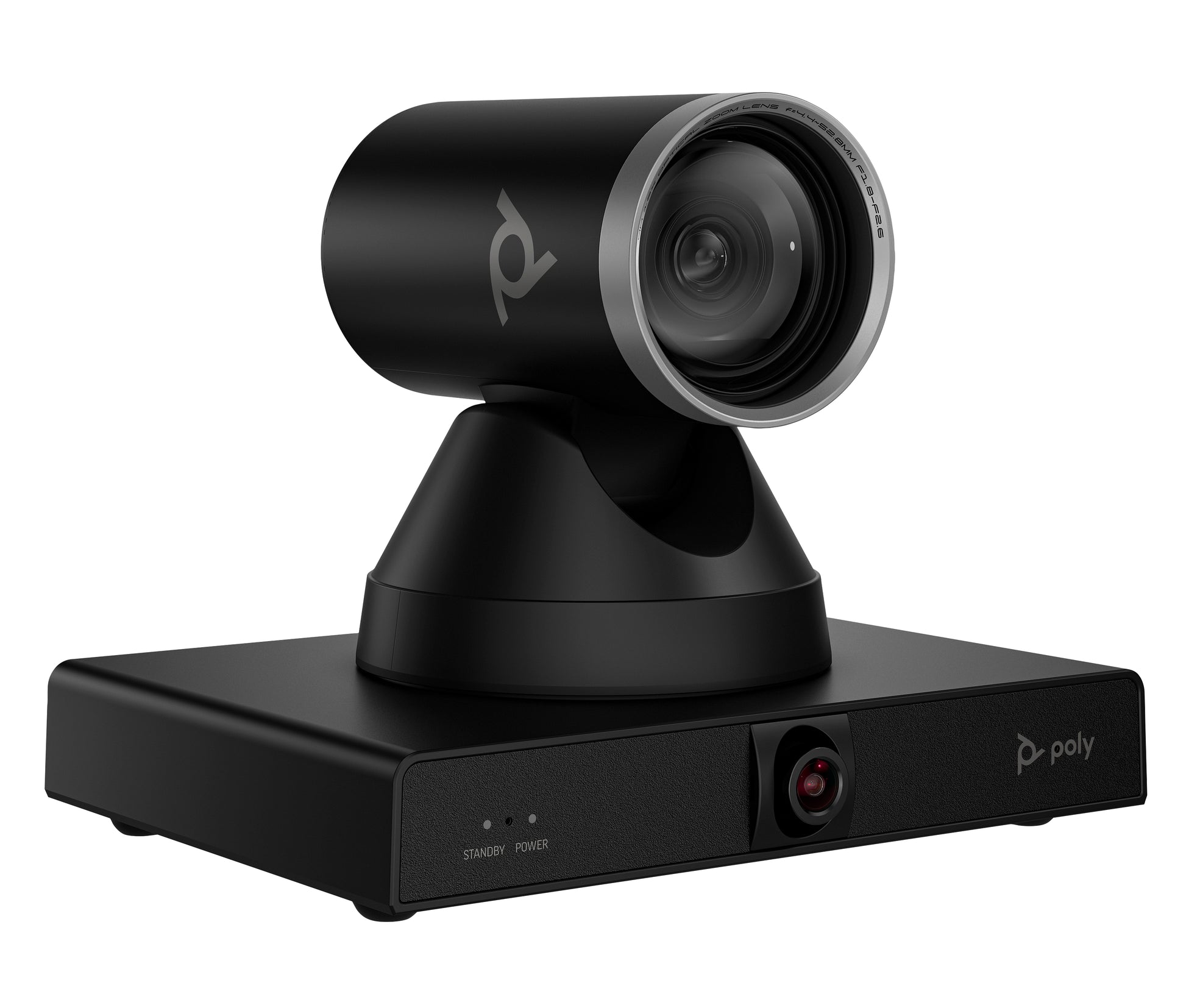 Poly Studio E60 – Videokonferenzsystem – 4K, optischer 12× Zoom, 107° Sichtfeld, Ethernet/PoE, für Microsoft Teams, Schwarz