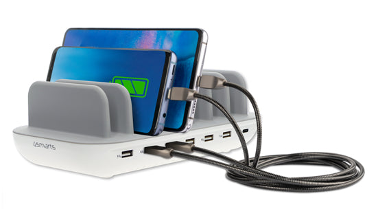 4smarts Ladestation Office – 60 W, 7 Ausgänge – für diverse Geräte