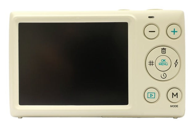 Yashica DigiMate 100 – Kompaktkamera, 64 MP, 4K, 18× optischer Zoom, Beige