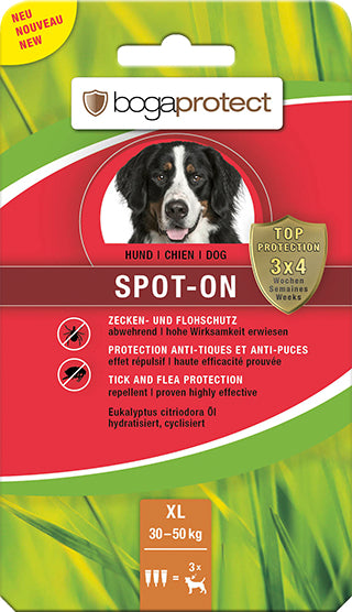 Bogar bogaprotect Spot-on Hund XL – 13,5 ml – für Hunde 30–50 kg – 3 Stk.