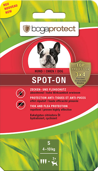 Bogar bogaprotect Spot-on – 3.6 ml – 3 Stk. – für Hunde 4–10 kg