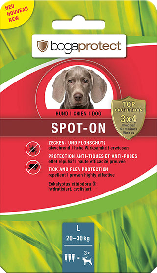 Bogar bogaprotect Insektenfalle – Spot-on – 9,6 ml – 3 Stk. – für Hunde (20–30 kg)