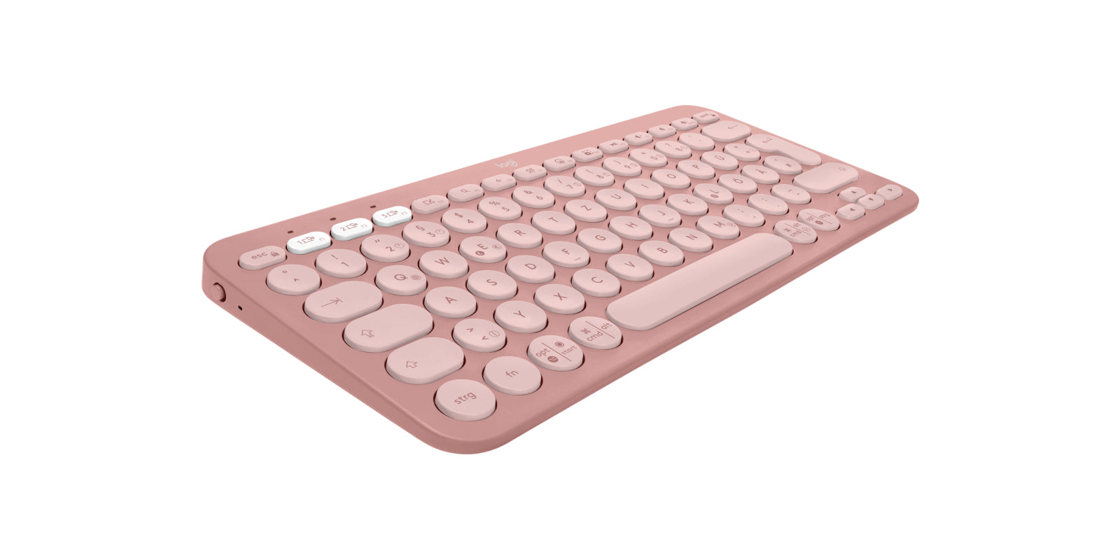 Logitech Pebble 2 Combo – Tastatur, kabellos (Bluetooth/2,4 GHz), DE-Layout (DE), Rosa