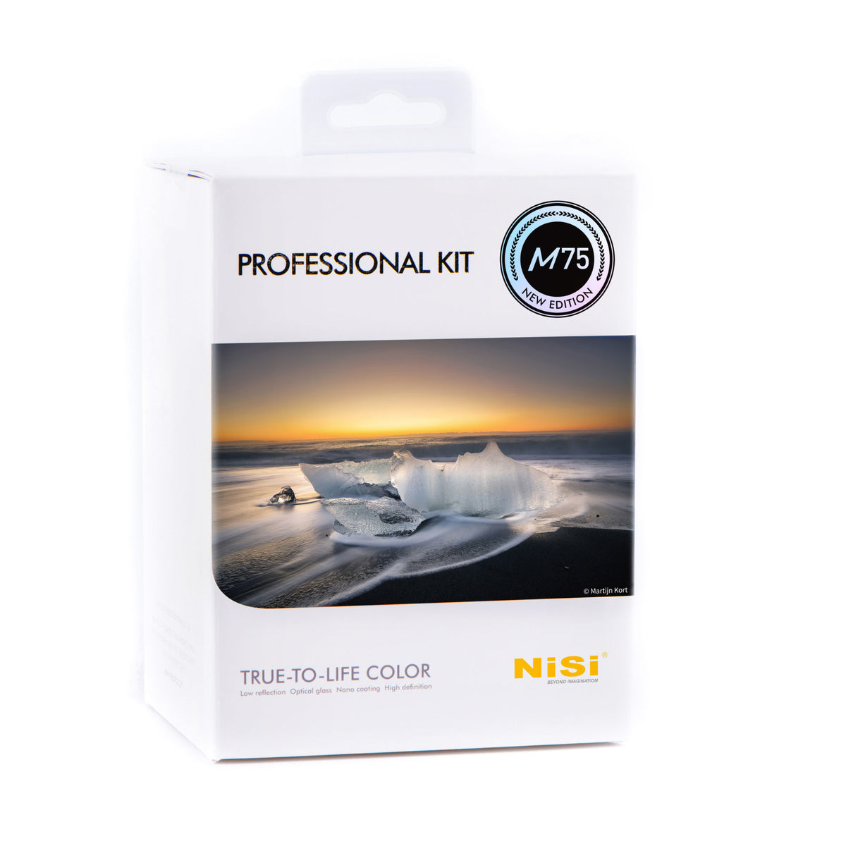 NiSi 357-902 Filter-Kit – GND8, 75 mm, 10 Blendenstufen – Reinigungstuch, Tragetasche – 5er-Pack