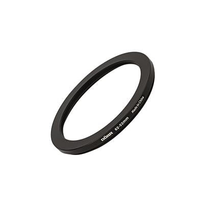 Dörr Stepping Ring 62→52 mm Reduktionsfilterring – für Objektive mit 62 mm – Schwarz – 1er-Pack