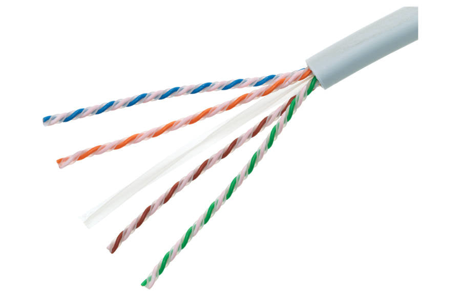 R&M Verlegekabel Cat 6A – 305 m – U/UTP, Weiss, halogenfrei