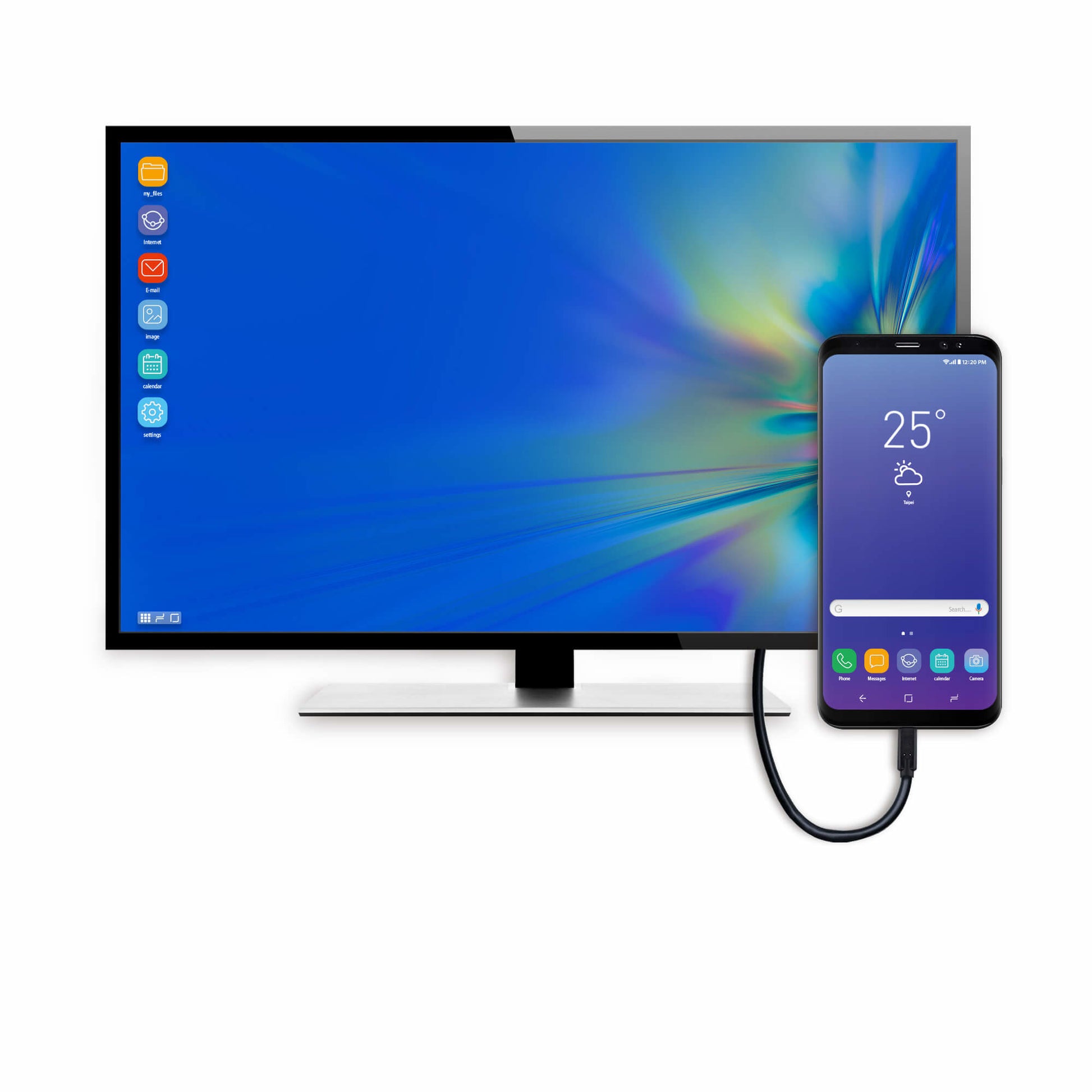 ATEN US3310 Switchbox – USB-C, 1× HDMI, 2× USB-A, 85 W PD, für Windows/Mac/Android