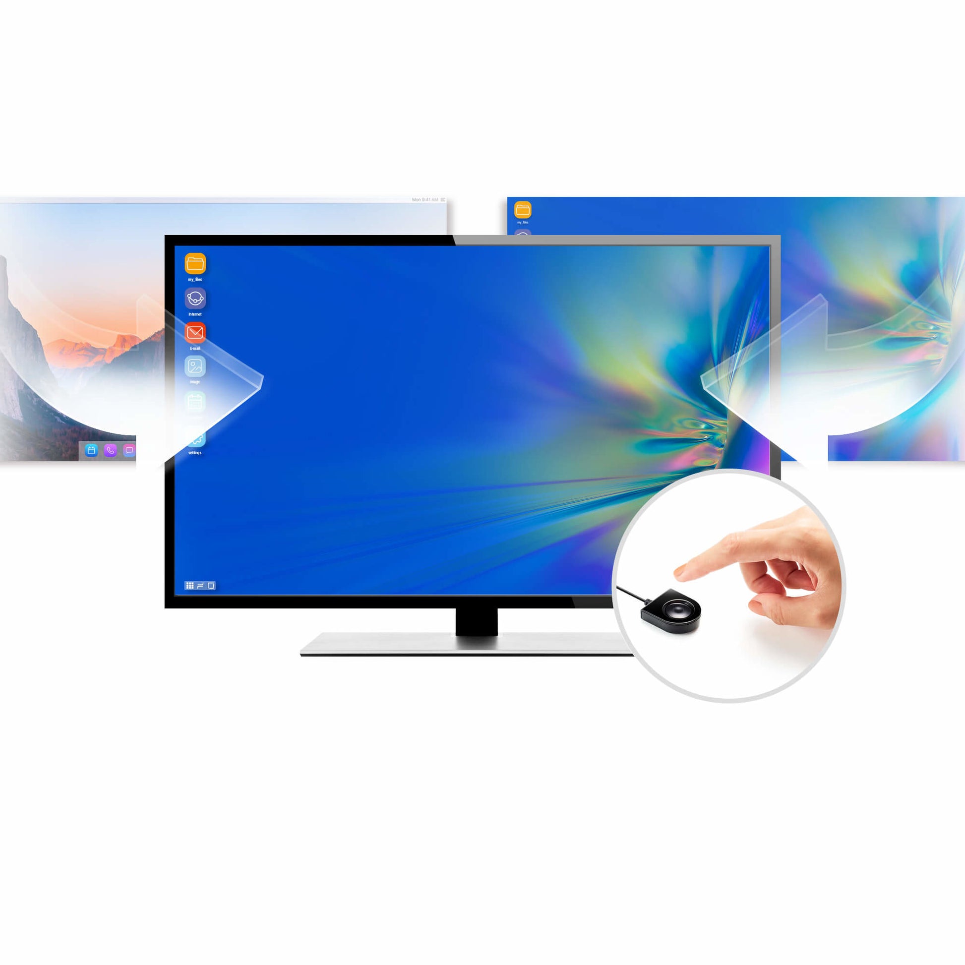ATEN US3310 Switchbox – USB-C, 1× HDMI, 2× USB-A, 85 W PD, für Windows/Mac/Android