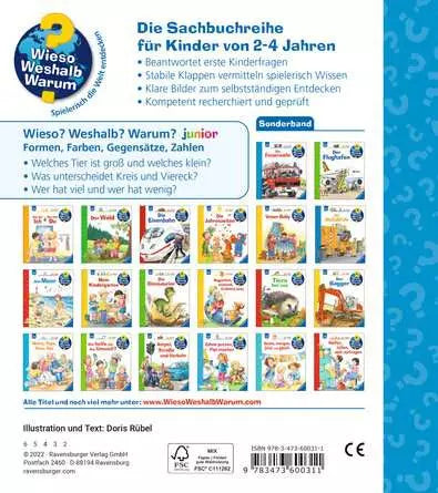 Ravensburger Buch – Wieso? Weshalb? Warum? Kennst du Formen, Farben, Gegensätze, Zahlen, 24 Seiten