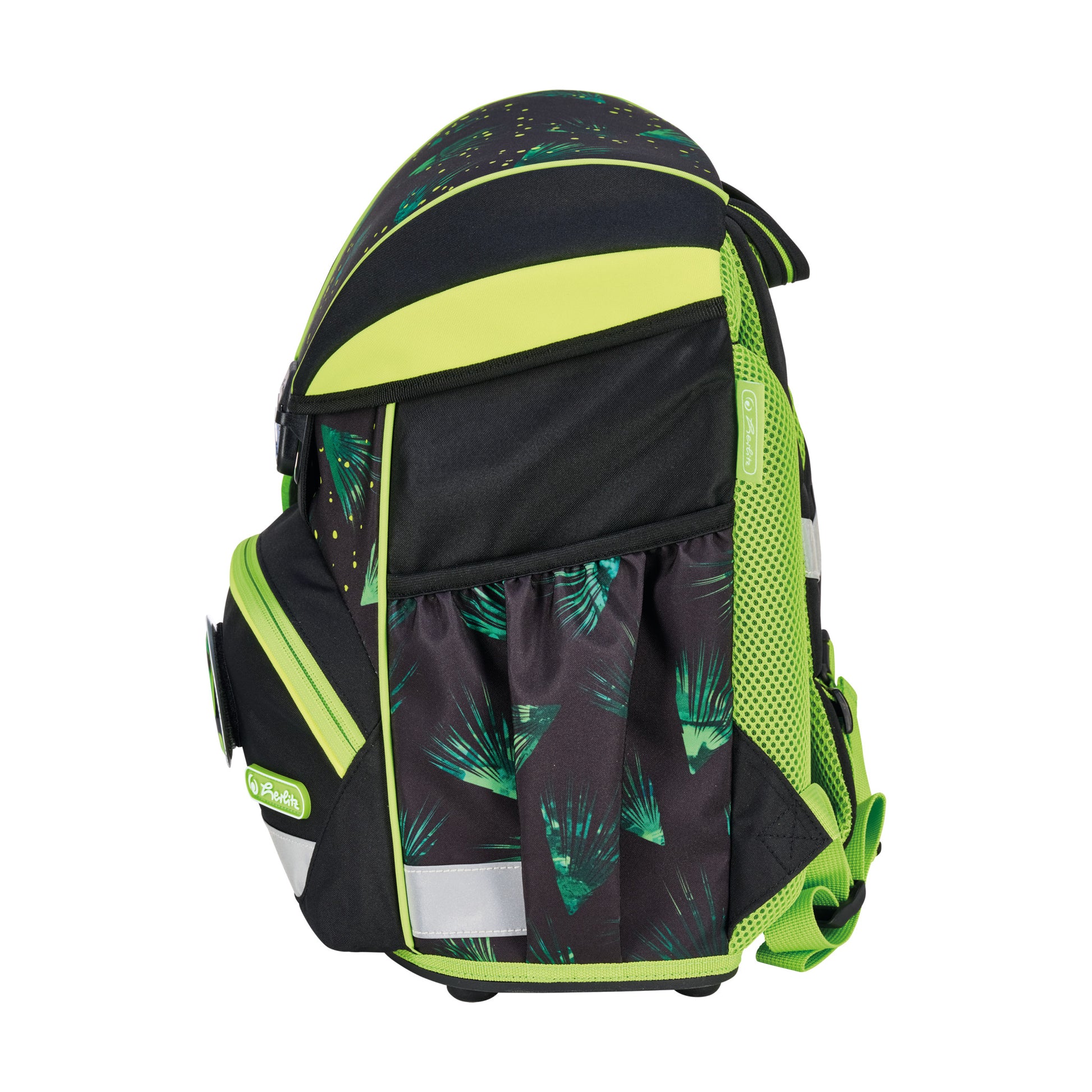 Herlitz UltraLight XL Plus – Schulrucksack-Set, Jungle Explorer, 22 l, 32×39×25 cm, mit Pompon