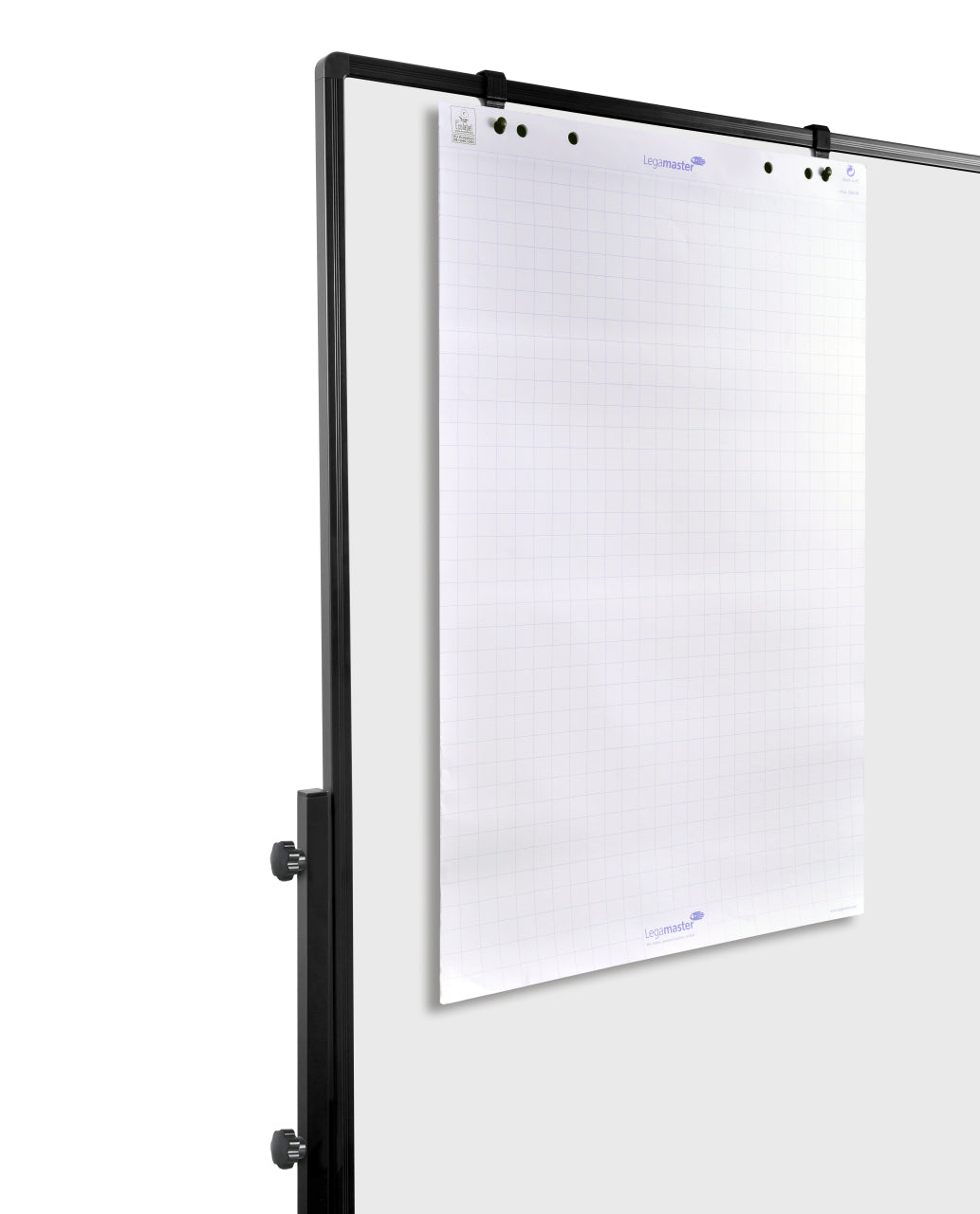 Legamaster Moderationswand Premium Plus – Papier/Karton, mit Rollen, doppelseitig – 120 × 150 cm – weiss