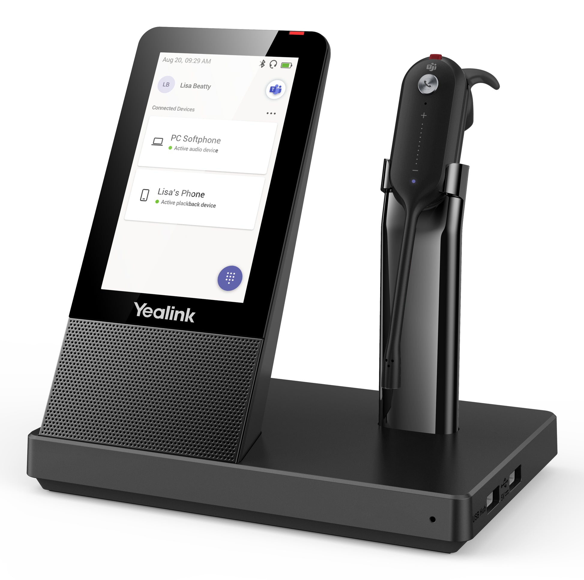 Yealink WH67 – Headset – DECT – für Microsoft Teams